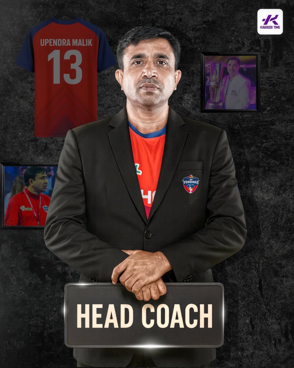 Kabadditime's tweet photo. 𝐁𝐑𝐄𝐀𝐊𝐈𝐍𝐆 🚨 : Upendra Malik Is The New Head Coach Of UP Yoddhas For Upcoming PKL Season 13 ❤️💙

#upendramalik #upyoddhas #headcoach #PKLSeason13 #kabadditime https://t.co/Vg8qqPdqGB