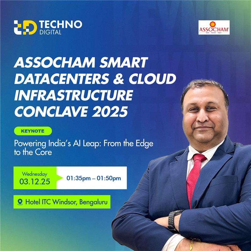 technodigiinfra's tweet image. We’re excited to be part of @ASSOCHAM4India Smart Datacenters &amp;amp; Cloud Infrastructure Conclave 2025, where industry leaders, cloud providers, and digital infrastructure experts come together to shape India’s next leap.

Join Amit Agrawal, President, Techno Digital, for his keynote…