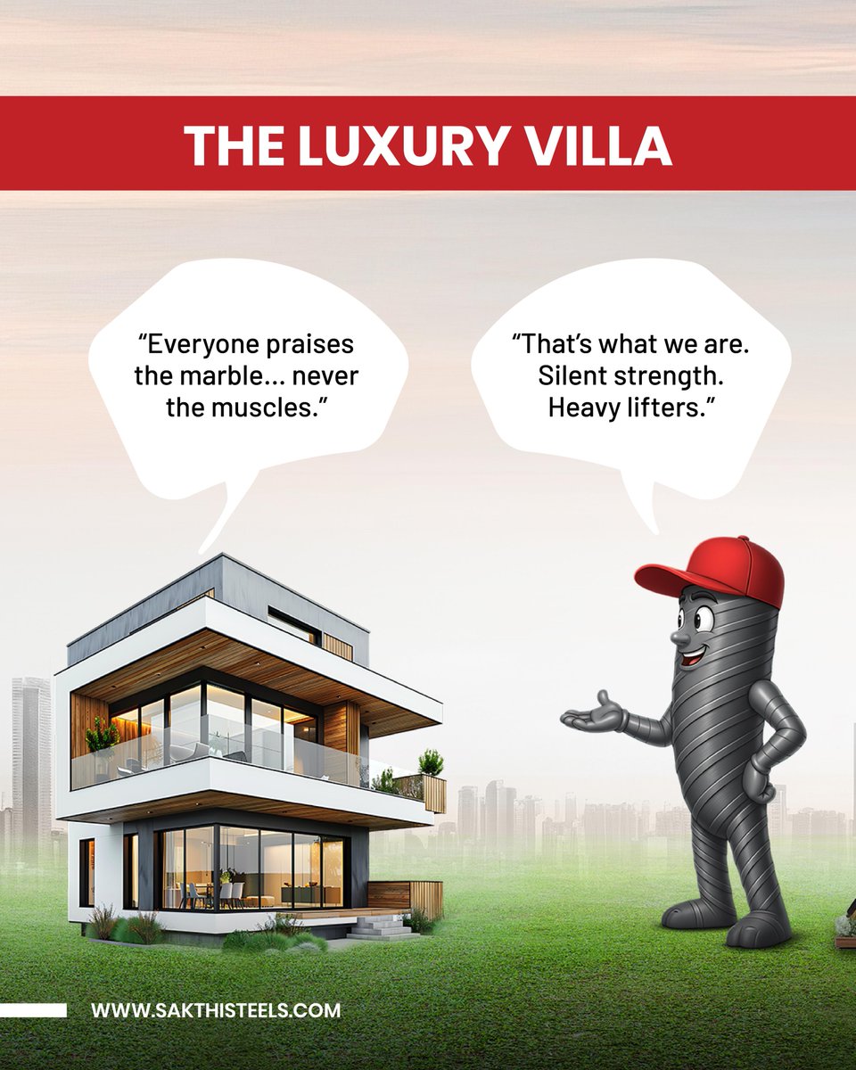 SriDurgaTmt's tweet image. Every home has its own personality, but one strength holds them all together - Sri Durga Fe 550 TMT Bar 

#SriDurgaTMT  #Fe550UDtmt #TrustedSteel #tmtbars #Construction #tmtsteel #MadeInIndia #Rods #Rebars #steel #strongsteel #buildingmaterials #tmt #tmtdealers #tmtdistributors