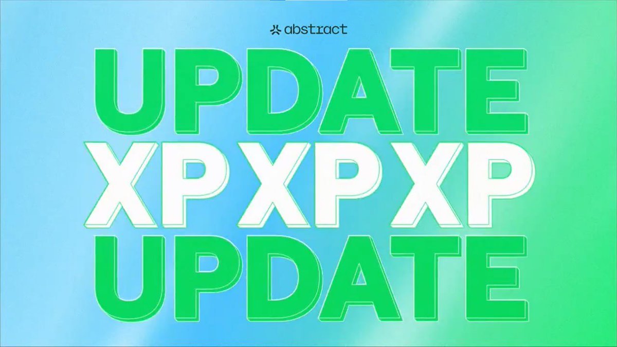 Gmabs everyone!!!

It's XP Day on Abstract

Which means a new XP Legends of the Week list is coming today on <a href="/AbstractChain/">Abstract</a>