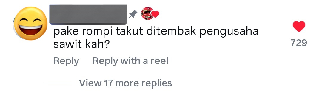 Komentar dari IG wkwk