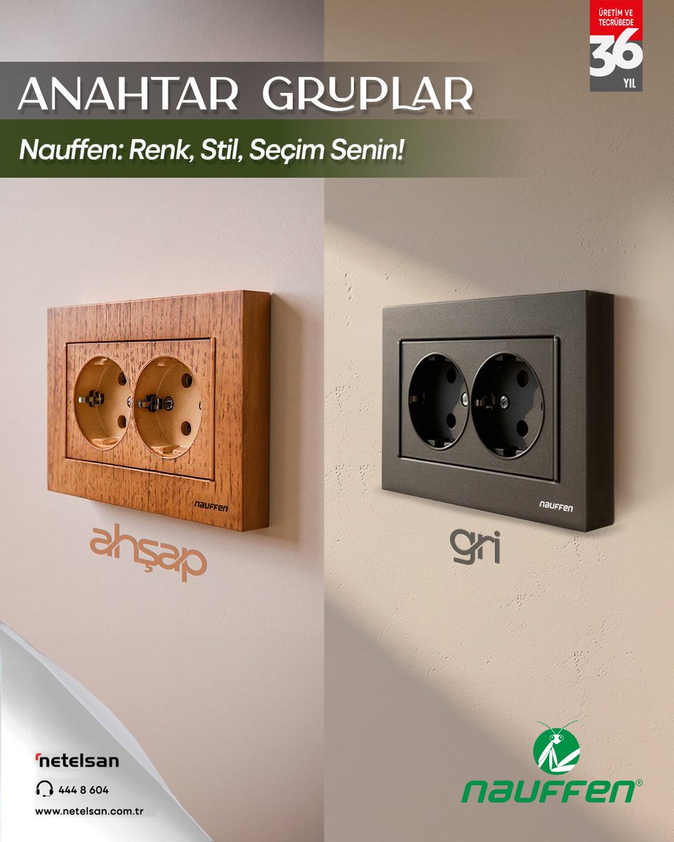 Doğallığın sıcaklığı ahşapla, modern tasarımın zarafeti gri tonlarla buluşuyor.
Nauffen anahtar &amp; priz serisi ile mekânlarınıza hem şıklık hem de minimal bir uyum katın.
Detaylı Bilgi İçin: 444 8 604

nauffen.com
#anahtarpriz #mimar #içmimar #mühendis #müteahhit