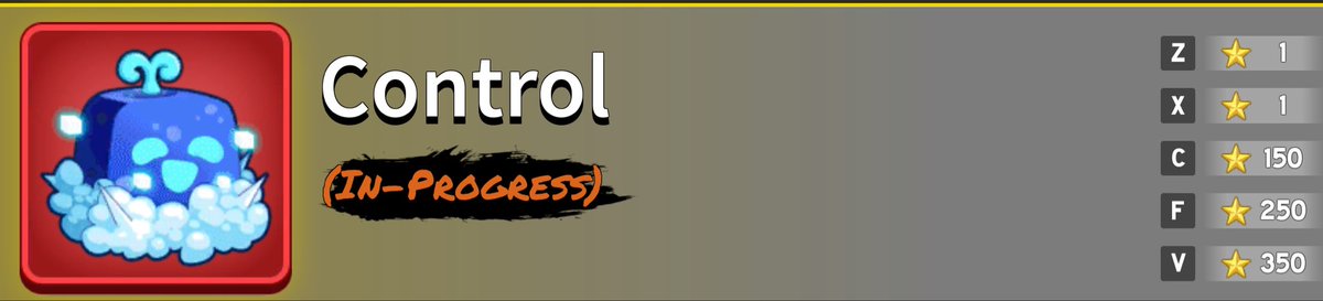 CONTROL REWORK COMING SOON!🔵

With the new bulletin release the control fruit is now in progress! 
Are you hyped ?🤔🔥🔥
#Roblox