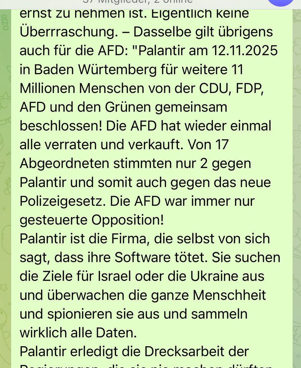 <a href="/monica_amgwerd/">Monica Amgwerd</a> Dass SVP &amp; der angeblich freiheitliche bürgerliche Block Nachholbedarf haben, zeigt sich doch gerade in der soeben im ZH-Kantonsrat durchgewinkten anlasslosen biometrischen Massenüberwachung. Susi Brunner, SVP warb dafür, Links-grün dagegen. Palantir x SVP x.com/barbouillech/s…