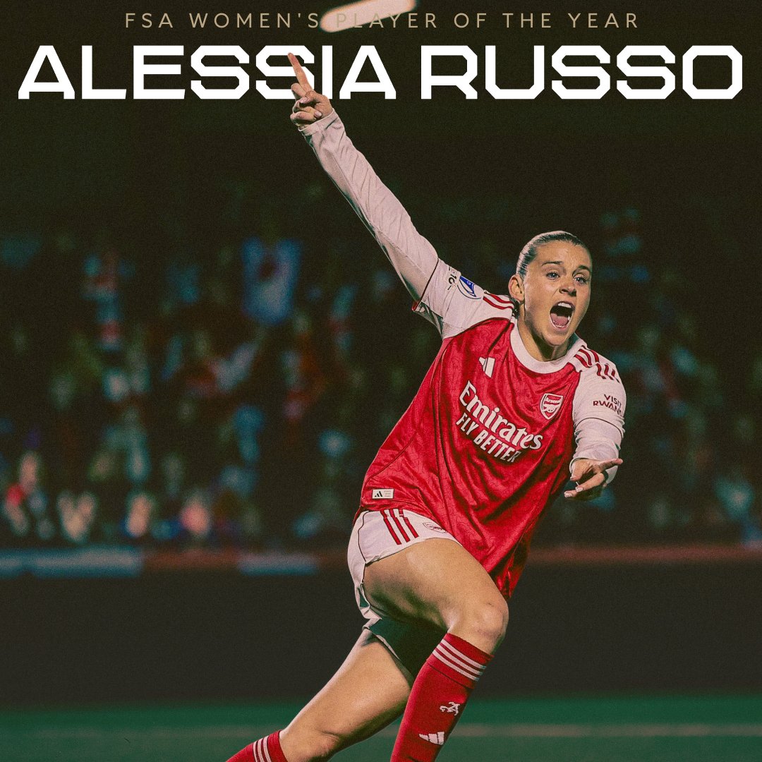 AdultHitlerson's tweet photo. This is our Arsenal.

Both Declan Rice and Alessia Russo have won Men's and Women's FSA player of the year respectively.

#COYG. https://t.co/L13YxFar3Z