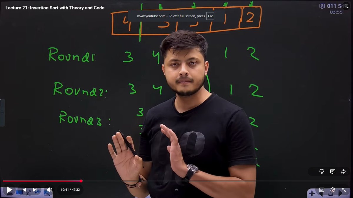 Shekhar21058582's tweet image. 🚀 Today I started my DSA journey with C++!
Solved a few problems on my own &amp;amp; learning step-by-step 💡📘
📚 Today I learnt Sorting
✨ Insertion Sort — and solved problems based on it!

🔥 Growing my knowledge every day! 💪🤓
@rohit_negi9 
#DSA #CPP #CodingJourney ✨🧩