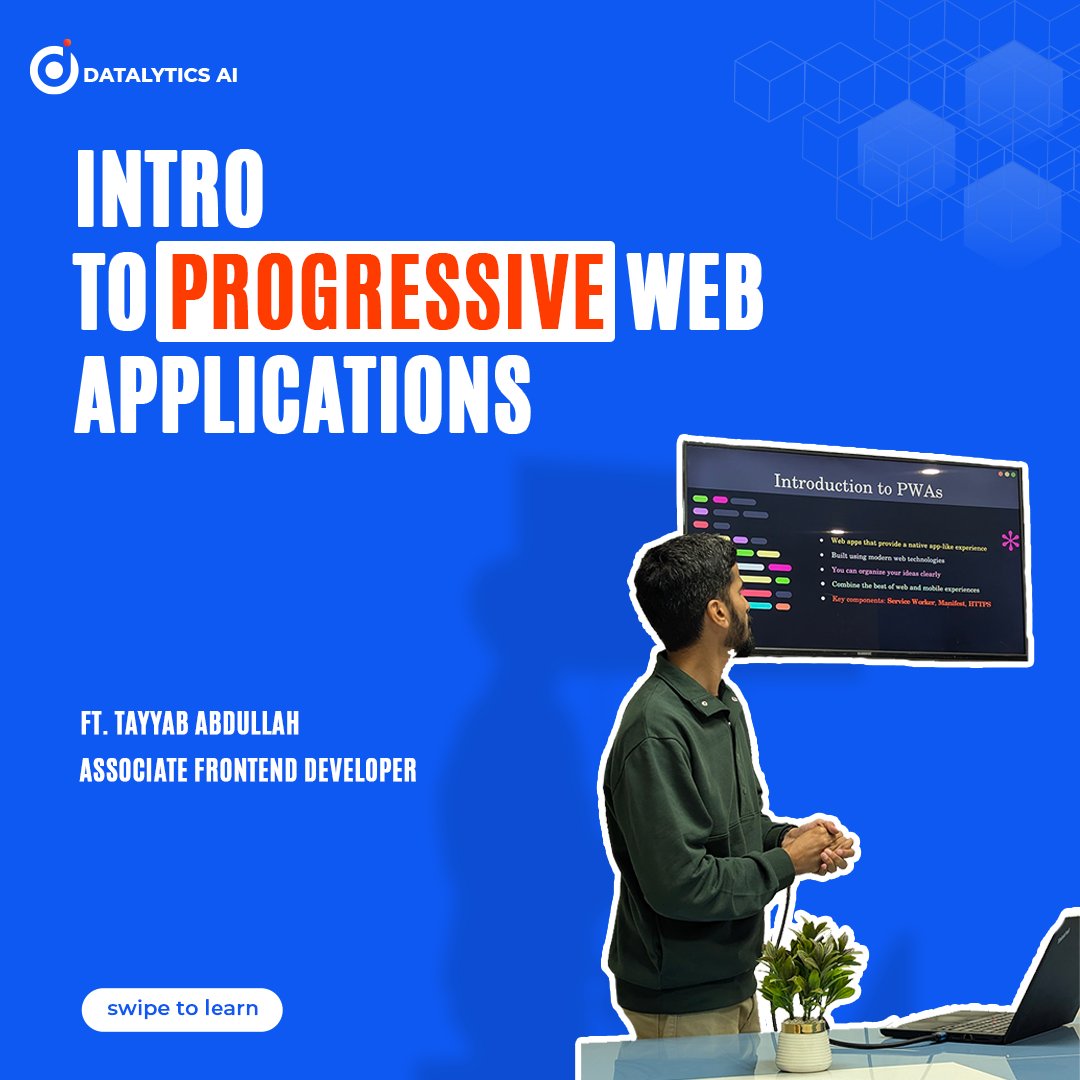 DatalyticsAi's tweet image. Apps without the app store? ✨
PWAs load fast, work offline, and feel like native apps — right in your browser.

#PWA #WebDevelopment #Frontend #TechSimplified