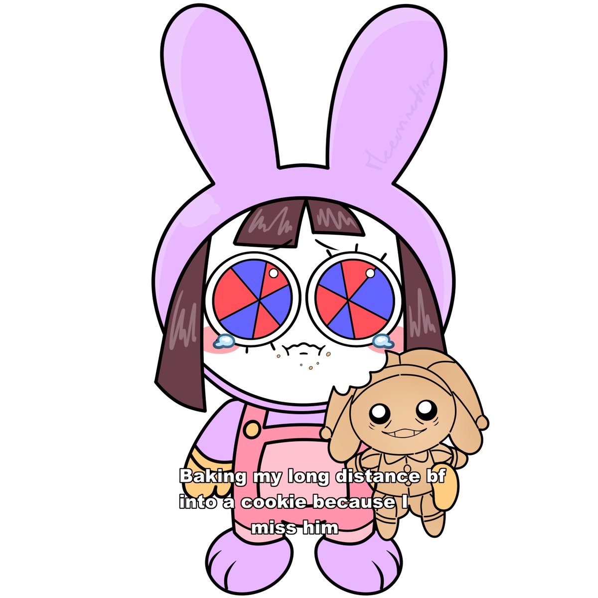 she misses him #TADC #TheAmazingDigitalCircus #funnybunny