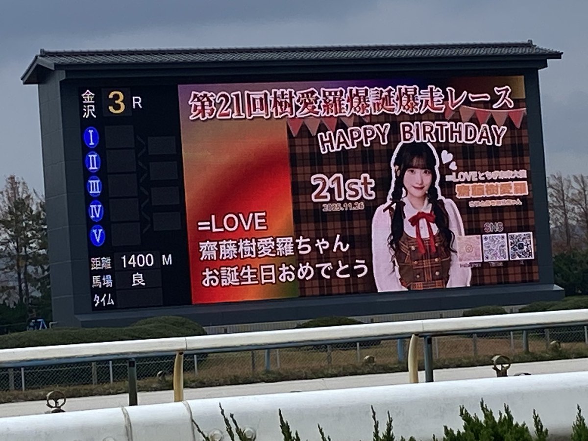 齋藤樹愛羅ちゃんお誕生日記念レースにご参加いただいた皆様ありがとう