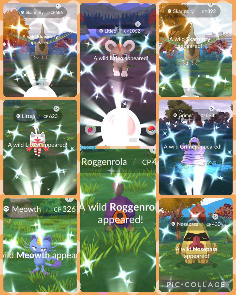 Today’s shinies ✨#PokemonGO #ShinyPokemon