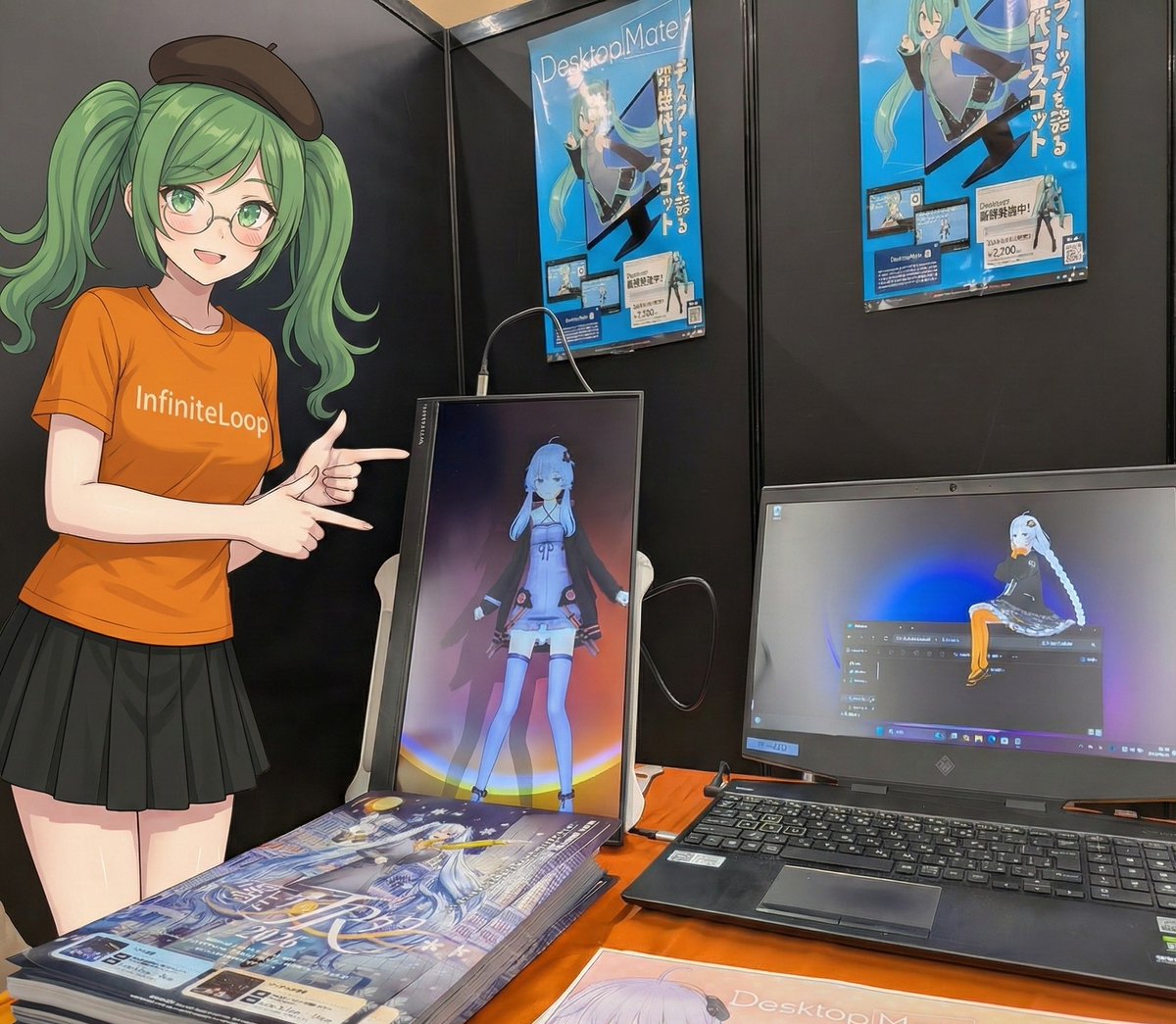 ゆかりちゃん、あかりちゃん
展示中だよー
動く2人を見に来てね
#xrkaigi2025