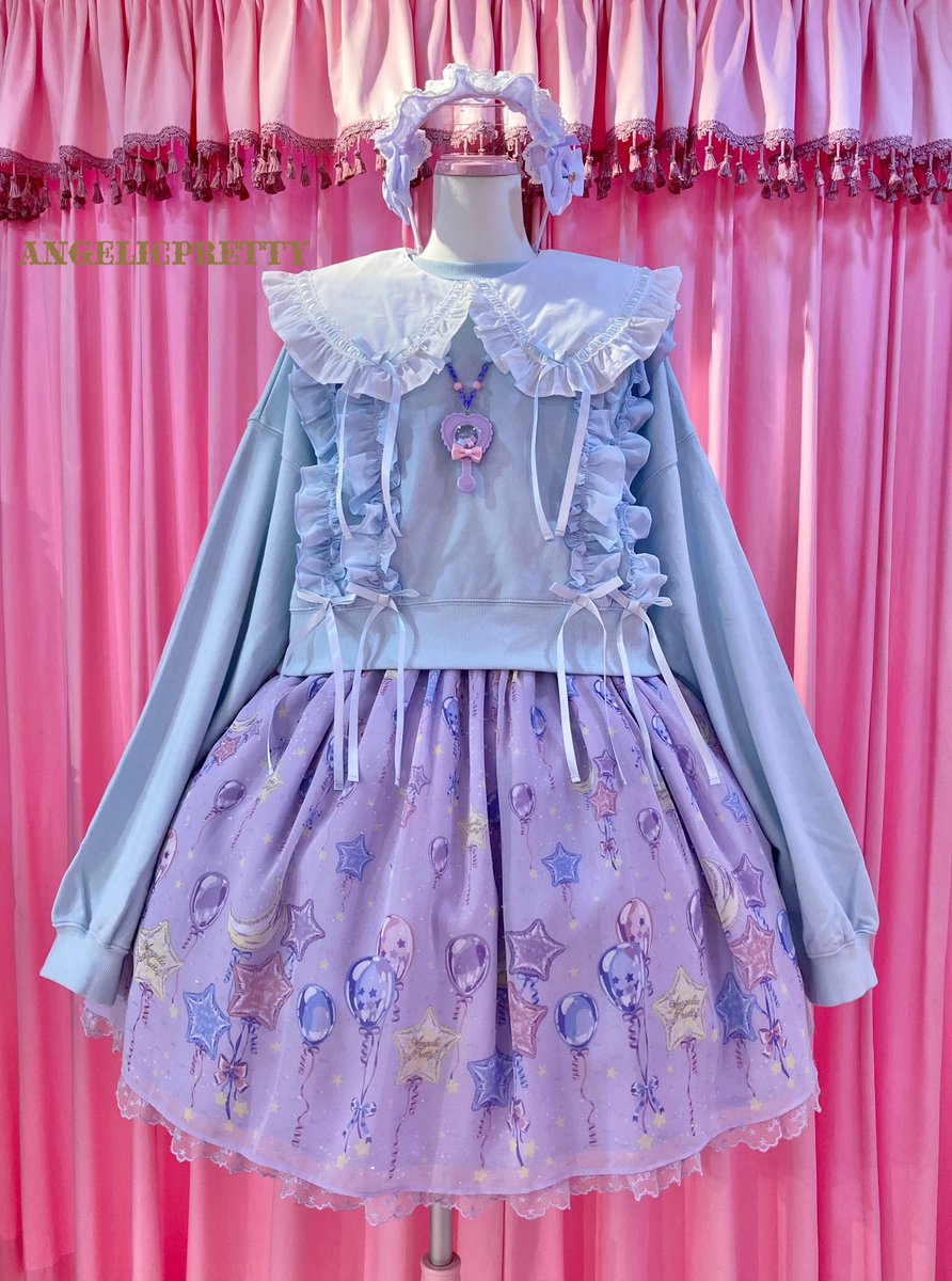 ♡Sherbetプルオーバー ♡サックス ¥17,600 ♡Dreamy Balloon