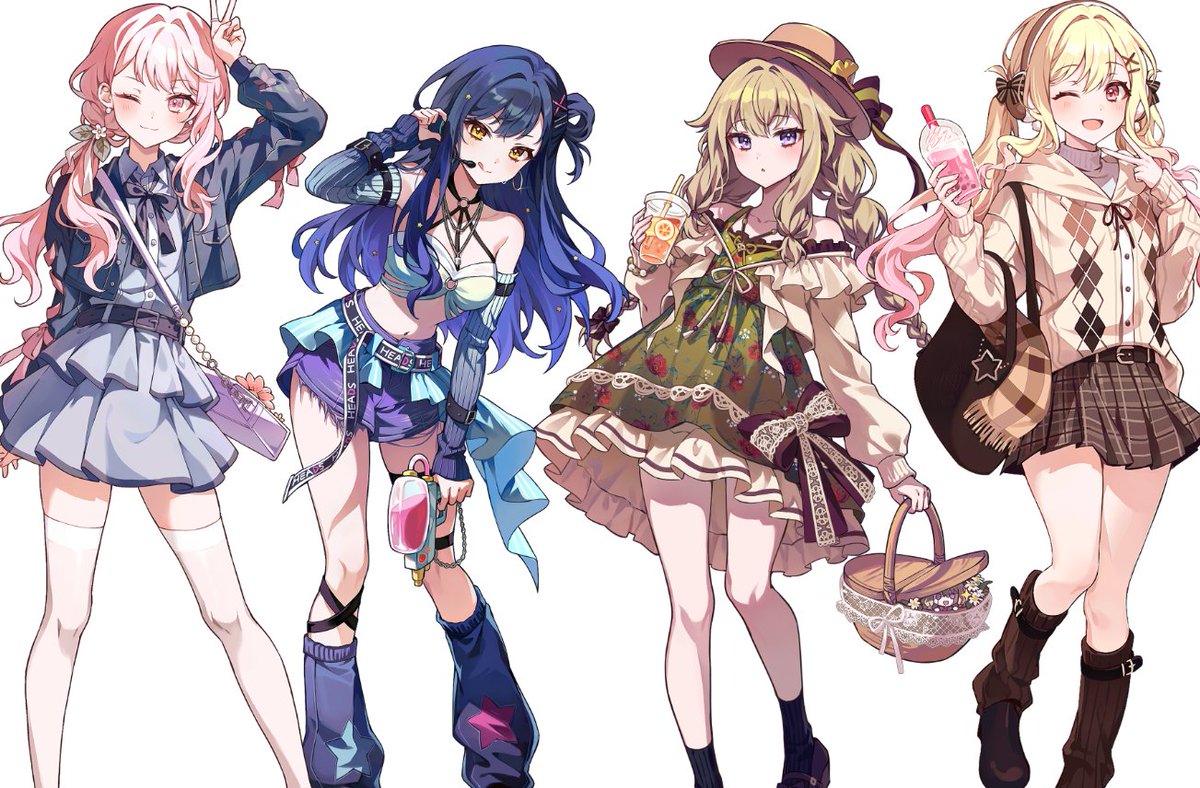 계절별로 모아보고있는데 그림체나 비율이 조금씩 달라서 웃프다...🥲 (이 인선으로 다시 믹벤어떠세요)