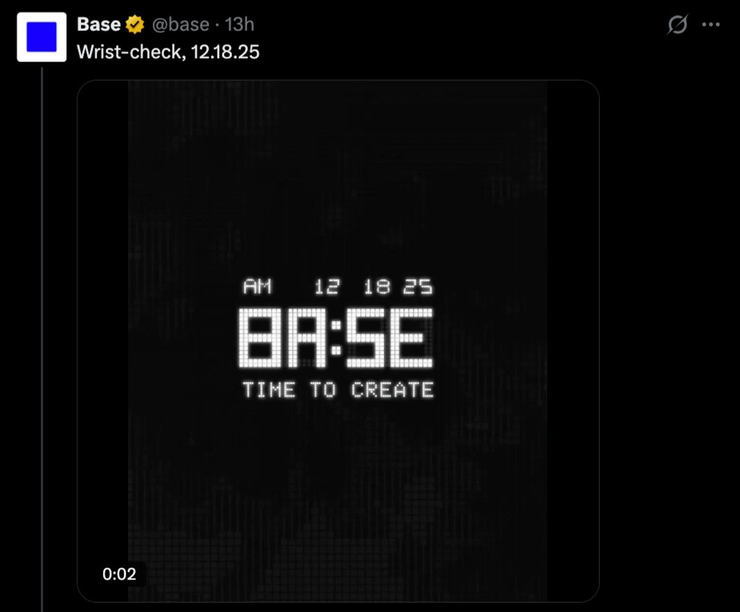 Base Teases Something Big for December 18th! 👀

Earlier, <a href="/base/">Base</a> dropped a teaser announcing that something is happening on 18th December 2025.

Now the real mystery: what exactly are they hinting at?

Base still has “exploring a network token” in their bio. Coinbase also had