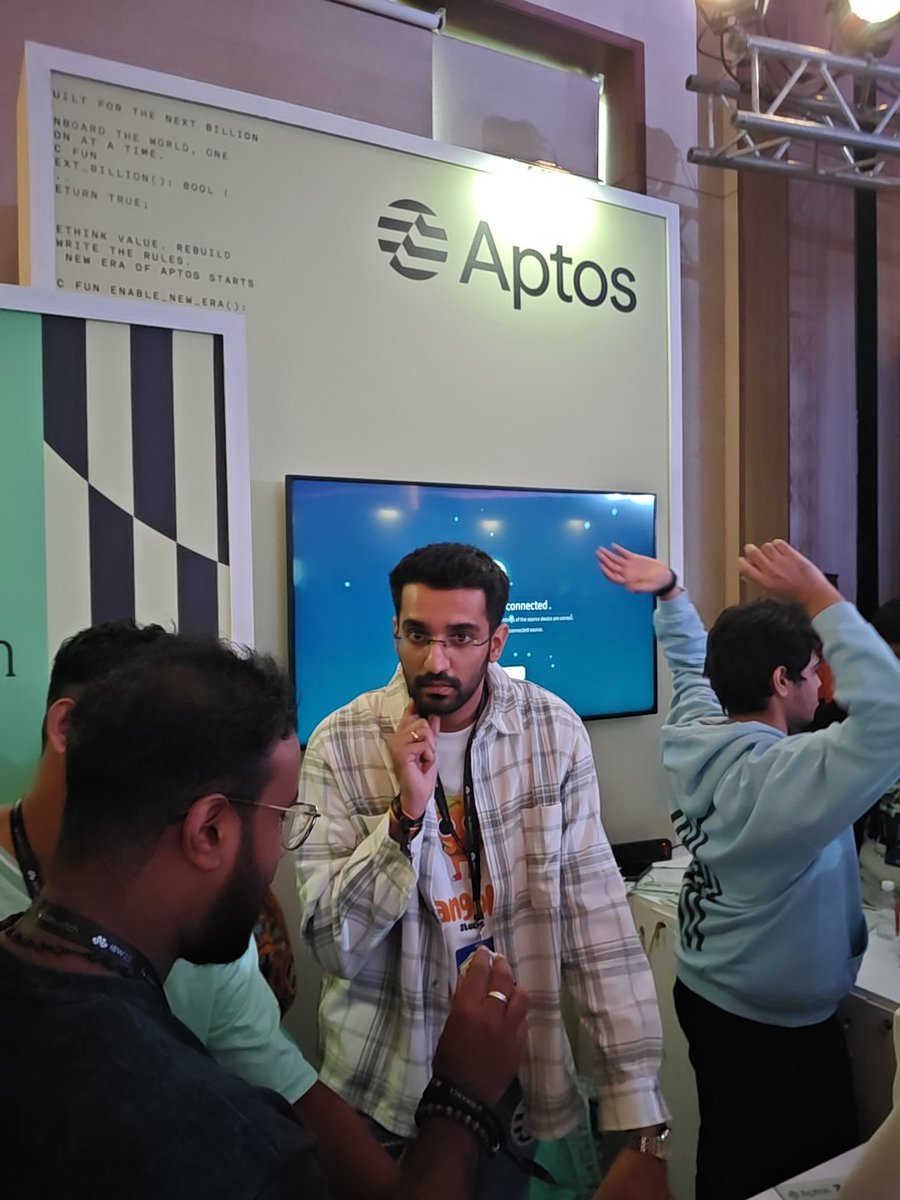 soulogs's tweet photo. #
@Aptos at #IBW2025
“GM Aptos fam ☀️
Building? Always. 🚀
Bullish? Forever. 🐂
Vibes? On-chain. 🔮
If it’s not APT, I don’t want it fr fr. 😂
#Aptos #AptosEcosystem #APT4Life” https://t.co/ywumrgUVPt