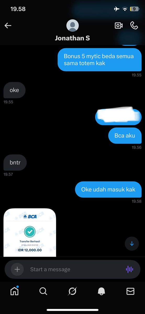 belandaedan18's tweet photo. Laba-laba 1 + 1 SC tumbal + 5 mythic berbeda + batu enchant 10 (12k)
Bonus totem + Full cuaca
Yang minat langsung dm aja fast respon. Thank you! https://t.co/ztS2twaO1N