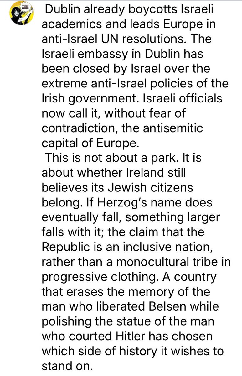 glykosymoritis's tweet image. Dublin is quietly becoming a Jew-free city: Anti-Israel fervour has become the new communion wafer of parts of the Irish left. This is not an isolated spasm. It is the latest symptom of a very old disease. archive.ph/RVGIk By @RoryHanrahan5 #antisemitism #Ireland