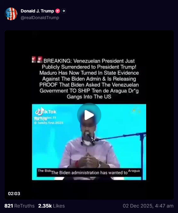 But..."Nothing's happening" 😂😂
truthsocial.com/@realDonaldTru…