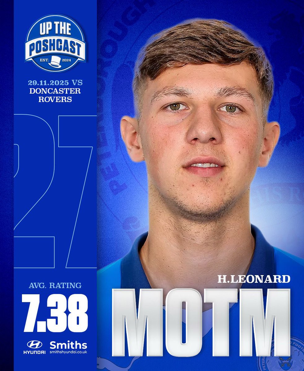 UpThePoshcast's tweet image. 👊🏼 An impact off the bench 

After a surprise omission from the starting XI, Harry Leonard showed his quality in the second half and he is the #UpThePoshcast Man of the Match for Saturday’s defeat to Doncaster

#pufc #drfc