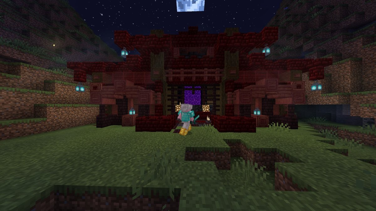 Nissyimpost's tweet photo. ネザーゲートの神殿
#マインクラフト #マイクラ建築
 #Minecraftbuilds #Minecraft https://t.co/R1uV0UkuYa