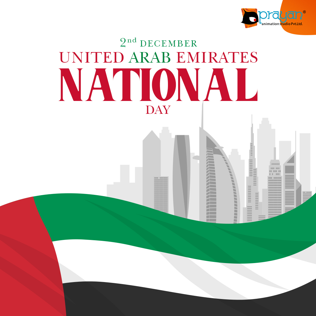 Happy UAE National Day! Celebrating a nation of unity, pride and progress. Together we shine brighter!

#UAENationalDay #SpiritOfTheUnion #UAENationalDay2026 #UnityInDiversity #prayananimation