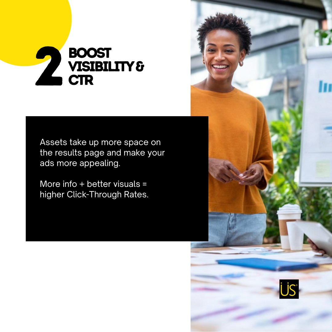 usourceme's tweet photo. Unlock the full potential of your Google Ads with Assets 🚀

From higher visibility to better CTRs and lower costs, using the right Assets can significantly boost your campaign performance.

Learn more: https://t.co/ah2ghT24t4

#GoogleAds #AdAssets #DigitalMarketing #PPC #SEM #PaidSearch #MarketingTips #AdStrategy #PerformanceMarketing