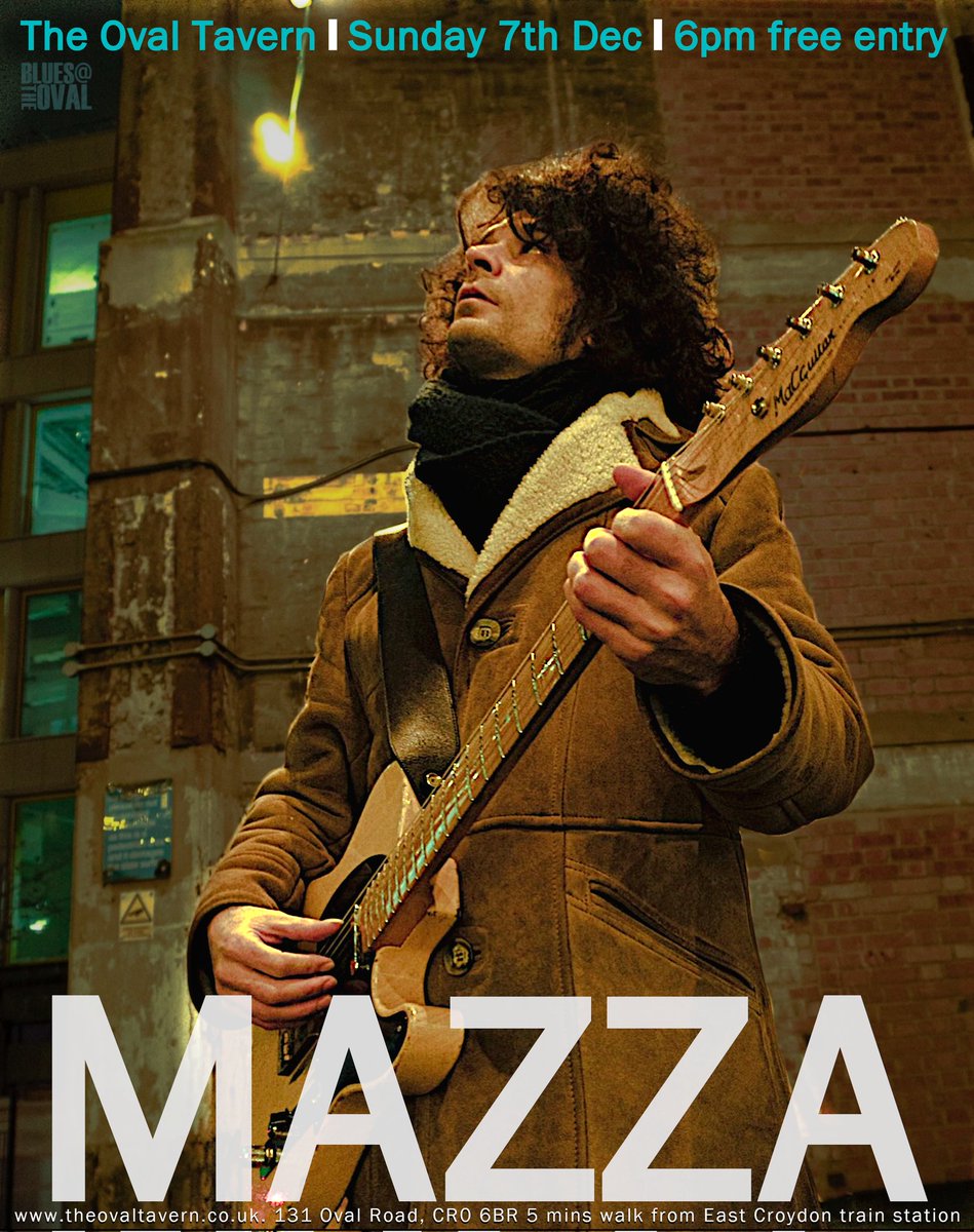 Next up, Mazza #croydon #bluesmusic #guitar #telecaster