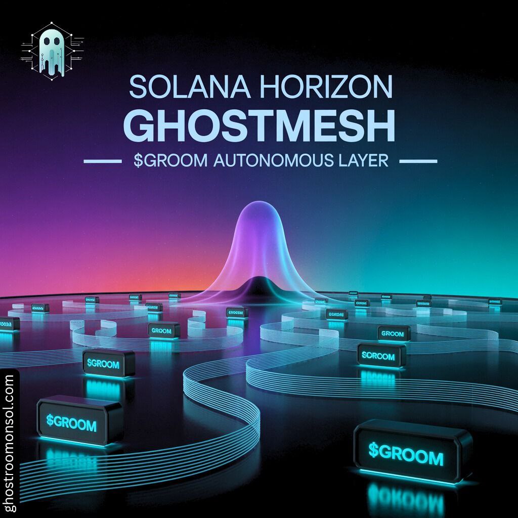 👻 Built on Solana  
🔐 Military-grade encryption  
📡 Bluetooth mesh networking  
💸 Offline BTC + crypto transfers  
GROOM is solving what other Web3 apps only imagine.  
#GhostRoomOnSOL #Web3Privacy