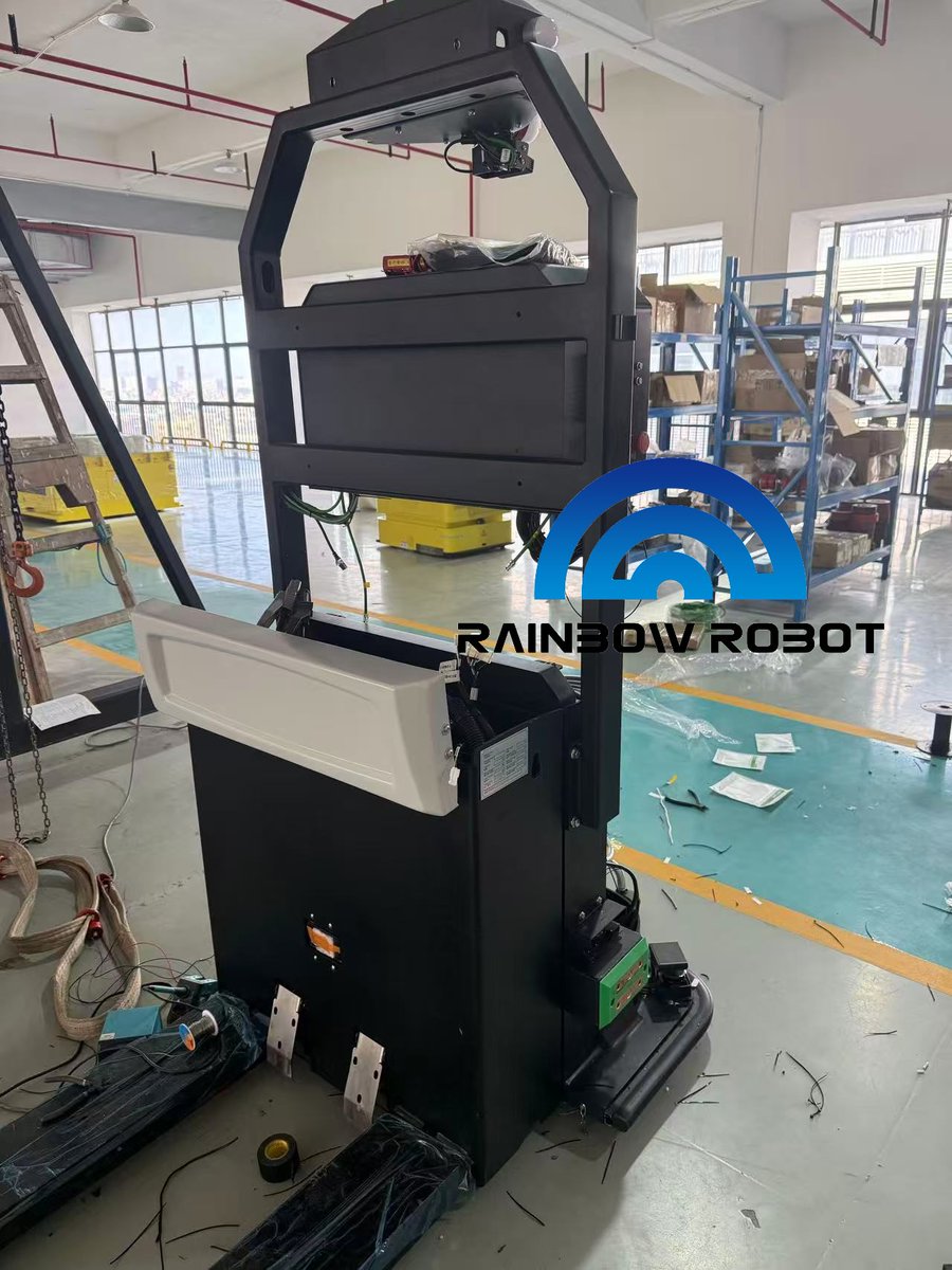 RainbowRobot123's tweet image. 100% customized forklift is currently being assembled, and the first prototype will be shipped to the customer after successful software testing this week.

#AGVAMR #CustomAutomation #automation #innovation