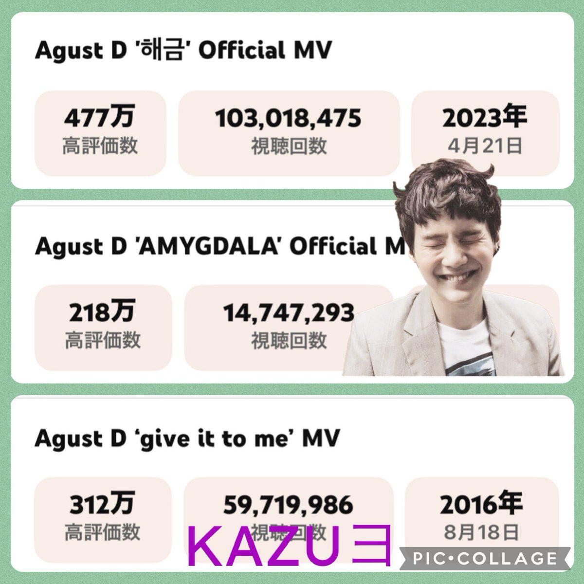 おやつタイムミュス🎵🎶🎵🎶🎵🎶
🍪☕️💕

スミンとミュスで
ユンギに愛を送りましょ💜