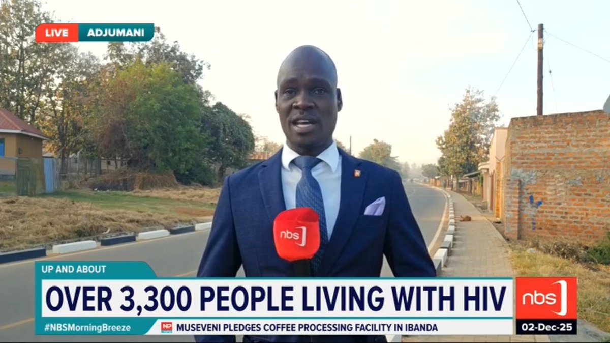 Adjumani District has reported over 3,300 people living with HIV/AIDS, with a prevalence rate of 2.4%, slightly above the West Nile average.

<a href="/OkudiMartin/">Martin Okudi</a> 

 #NBSMorningBreeze #NBSUpdates