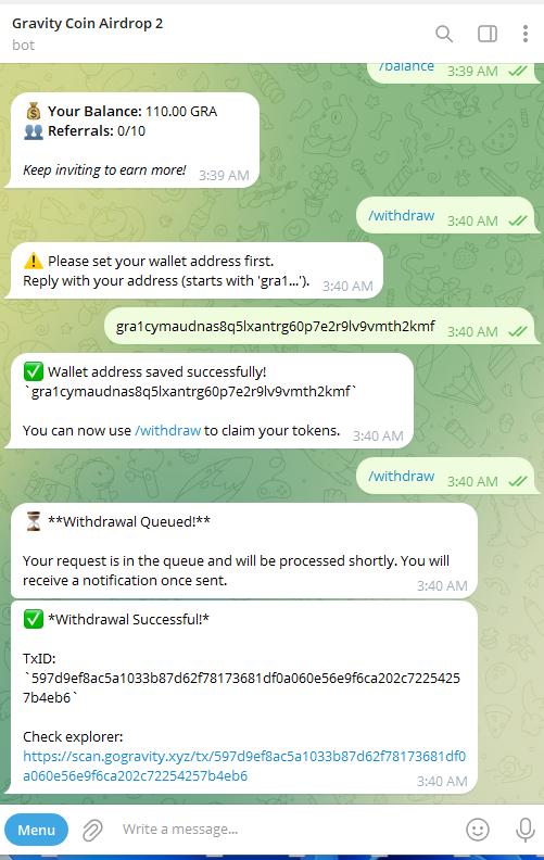 deraqueen3's tweet photo. @gogravitycoin help sir gra1cymaudnas8q5lxantrg60p7e2r9lv9vmth2kmf https://t.co/yF881onjiL