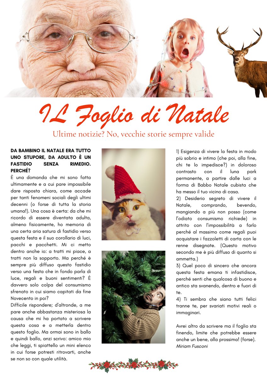MiriamFusconi's tweet photo. Le persone sono mondi dello stesso universo: DA BAMBINO IL NATALE ERA TUTTO UNO STUPORE, DA ADU... https://t.co/eo4ckjSVLH https://t.co/xkbpHh3ihN