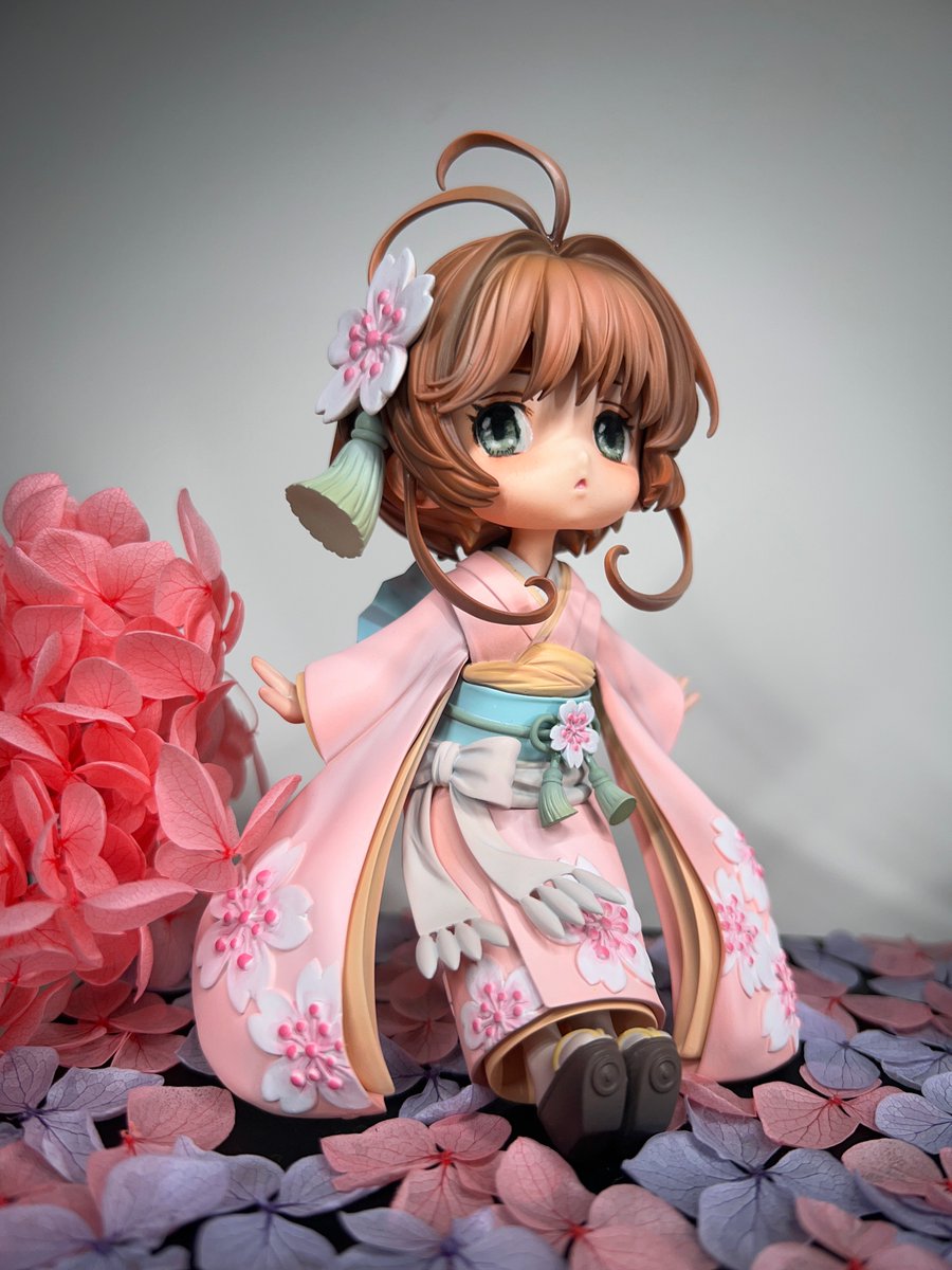 YiiGkStudio's tweet photo. 《カードキャプターさくら》
木之本桜＆大道寺知世（和服 Ver.）
原型 :烘山芋
塗裝:me https://t.co/H0qnx2buJi