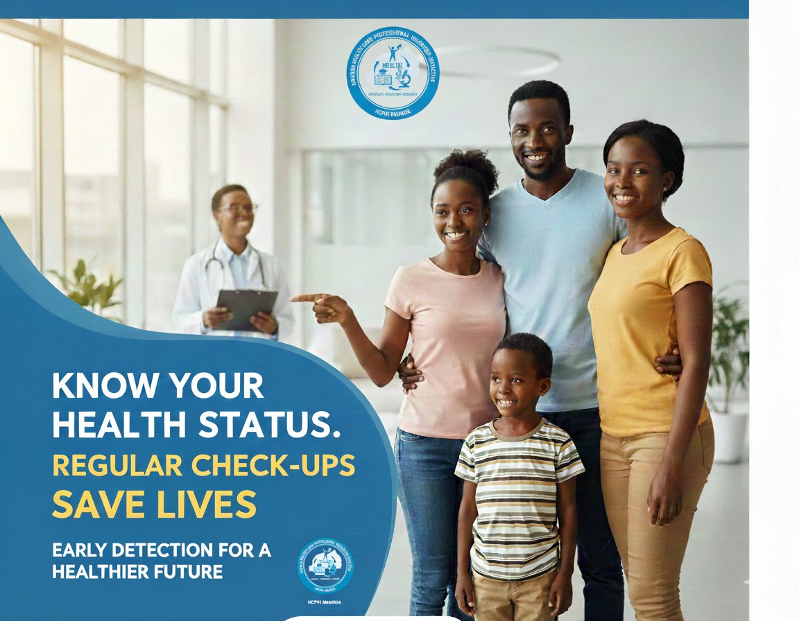 HcpviR's tweet photo. Know your health status! Regular check-ups save lives. Don't fear the result—#early detection offers the best chance. #Prevention beats cure! #HCPVIRwanda https://t.co/TkG6Ge3i5O