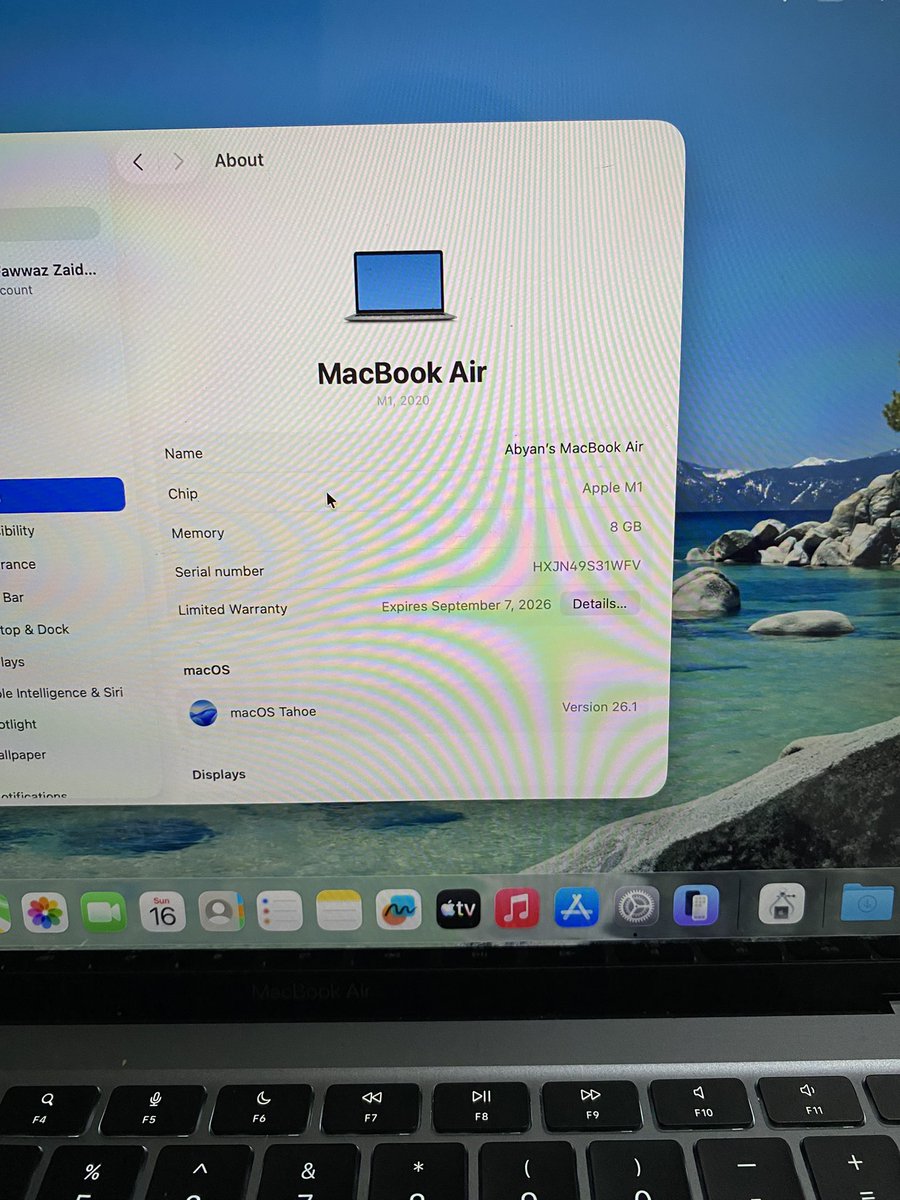 j_1ct's tweet image. #WTS Macbook Air 2020 M1 8/128 GB

Fungsi normal, siap pakai
Include office lifetime
CC : 314 (84%)
#macOS : Sequoia 15.3.2
Body mulus 90%

Kelengkapan unit dan charger
Bonus tas

5.500.000(Nego)

#zonauang️ #zonajajan #MacBookAir #laptop #macband #wfh