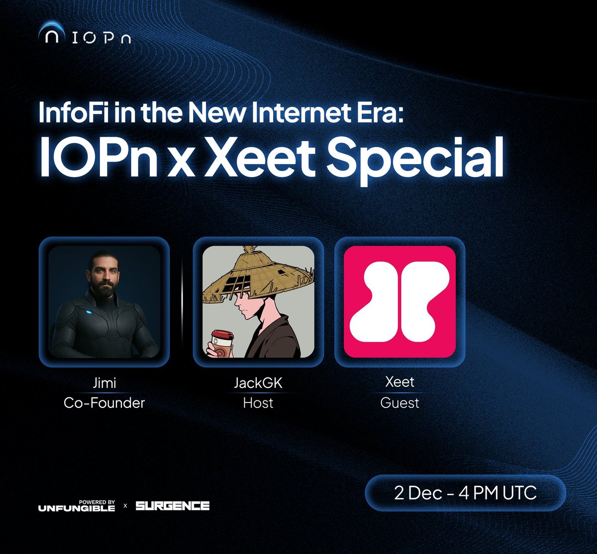 0xRaulXavier's tweet photo. I think @IOPn_io tournament on xeet is worth joining besides solstice

I was only discussing solstice on xeet but that leaderboard has a lot of competition

After looking at iopn I believe that if I continue to be consistent until the end of the month I might be able to place in the top 100

Additionally after doing some research I discovered that they are on testnet will check out testnet task too

Also iopn is hosting space today with xeet and I'll be there to learn more and connect with other participants

Engaging with the community during the space could provide valuable insights and strategies 

that might help improve my standing on the leaderboard.