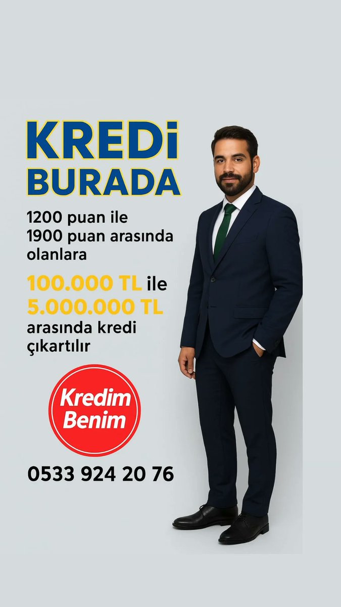 kredi kim ister ? 
Banka skor puanı 1200 ve üzeri olanlara #kredi #kredidanişmanlik yapılır 
<a href="/kredimbenim/">Kredim Benim ®️</a> #kredimbenim 
WhatsApp 0 533 924 20 76 

#İstanbul #Kocaeli #gebze #tuzla 
#pendik #maltepe #Kadıköy #Üsküdar #Ümraniye #acil #para #krediler #esenyurt #Bağcılar #beylikduzu
