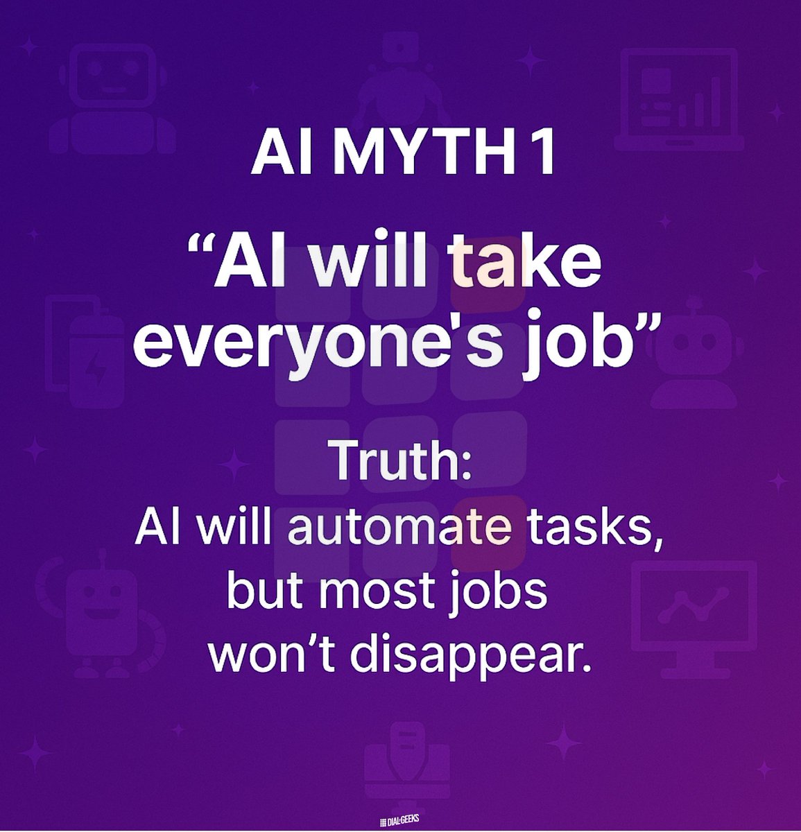 dialthegeeks's tweet image. Myth-busting AI! 🤖💡 Think AI is magic? Think again! We&apos;re debunking common AI myths and sharing the real deal. Follow us for the latest tech insights! 👉
Facebook: facebook.com/dialthegeeks 
Instagram: instagram.com/dialthegeeks.c…
#DialTheGeeks #TechSolutions #WebDesign #WebDevelopme