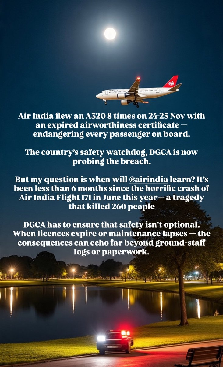 techbharatco's tweet image. Stop flying Air India if you value your life.