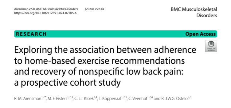 Re-sharing this paper from earlier the year, 

Adding to the emerging evidence that better exercise adherence doesn’t guarantee better outcomes…

pmc.ncbi.nlm.nih.gov/articles/PMC11…