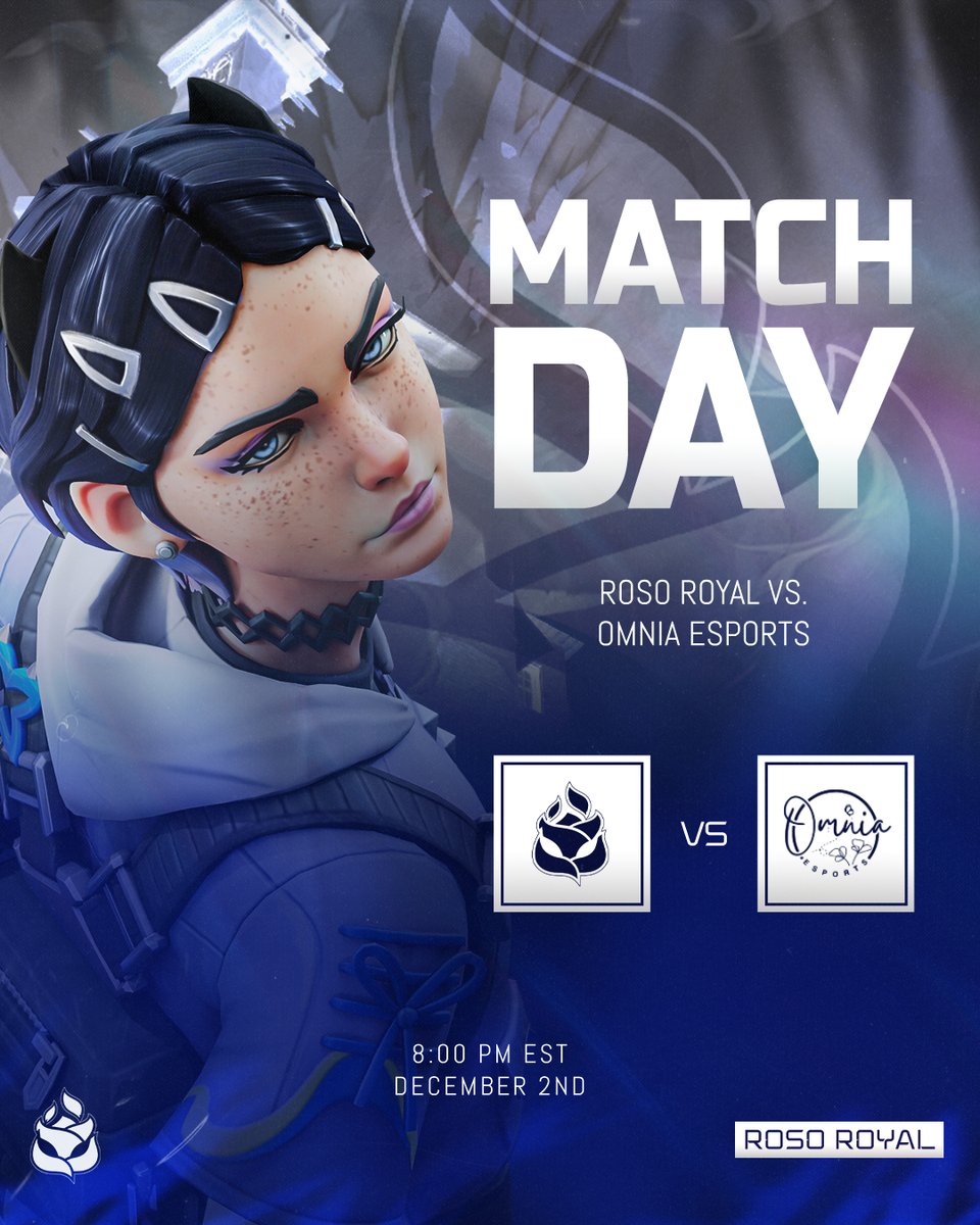 Every path ends at the crown...

ROSO Royal 👑 vs. Omnia Esports 🟠

✿ <a href="/Kozinfr/">Kozinfr</a>
✿ <a href="/i1saiahh/">i1saiahh</a>
✿ <a href="/fake_valll/">fake</a>
✿ <a href="/invyfr/">Invy</a>
✿ <a href="/alphadonut21/">a1dan</a>

✿ HC - <a href="/skelzuwu/">SOLR skel</a>

⏳ 8:00 PM EST  
📷 <a href="/nerve_esp/">Nerve Esports</a> - NEC Season 4!!

#Valorant #Esports #MatchDay #ROSOWIN