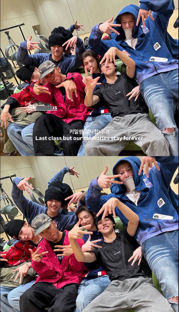 cortismoods's tweet image. cortis with their dance teacher!