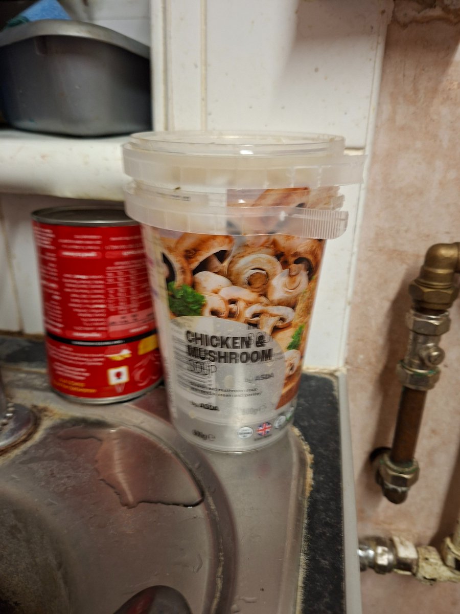 HealthGoneAfk's tweet image. As much as I enjoyed this soup from @asda the packaging is not disabled friendly. I had to resort to scissors to cut away the &quot;seal&quot; since trying to it by hand just left me with sore fingers trying to grip the tab. 

#disabilityproblems #disabled