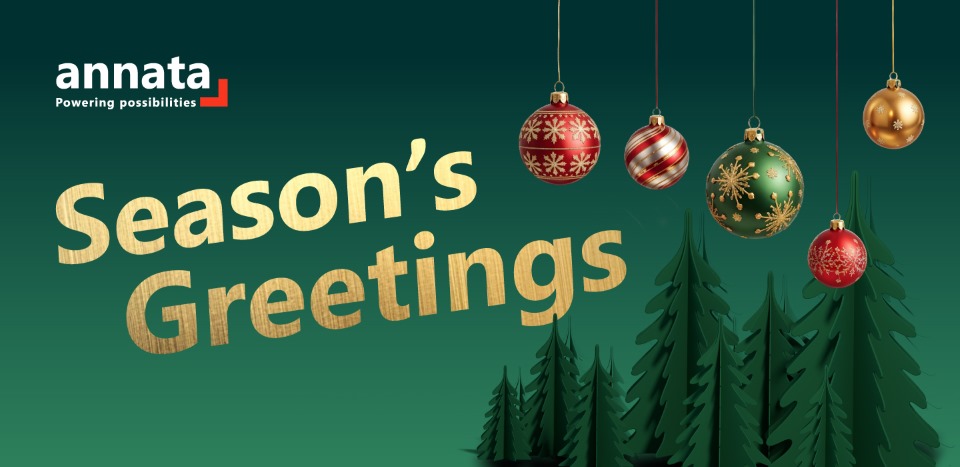 Warm holiday wishes from Annata! We’re grateful for every partnership, conversation, and milestone shared this year. May your season be filled with peace, joy, and connection and the new year with hope and opportunity.