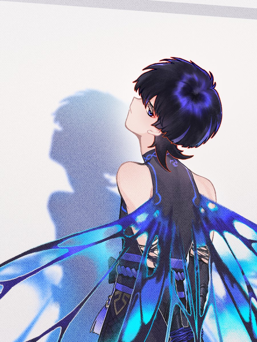 dinger712's tweet image. #wanderer #Genshinlmpact #scaramouche 
这份悔憾，是他的维生必需品。
——————————

谁能不怜爱咪，谁能🥲