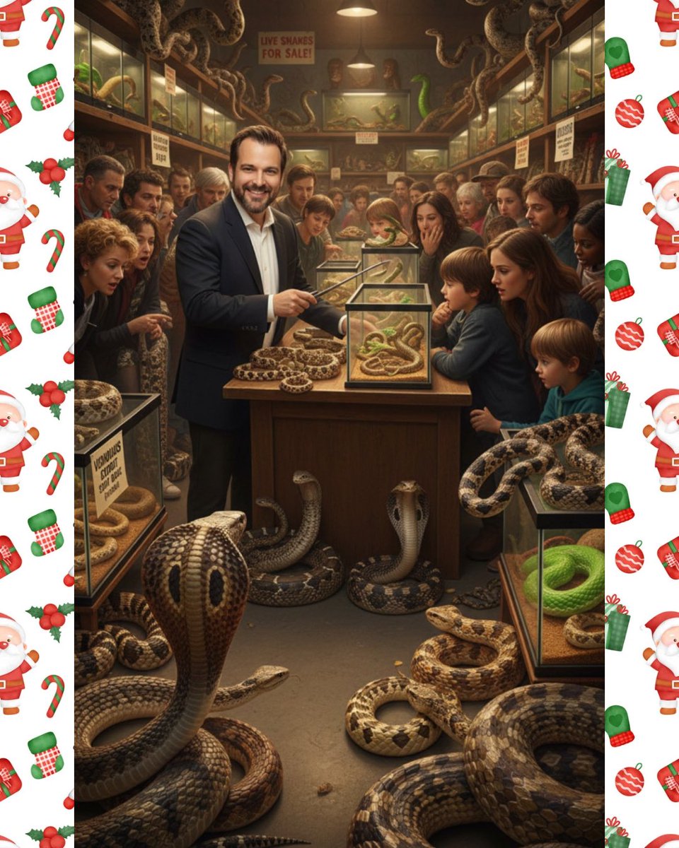 SnakesPlus's tweet image. This Christmas give the gift of a dangerous venomous snake to someone you love. Life can get pretty boring, so spice things up for a dull loved one with a reasonably priced and gently used black mamba for 9 small payments of $999.99! Pop it in a stocking and yell out “Kobe!”🎅🏻🏀