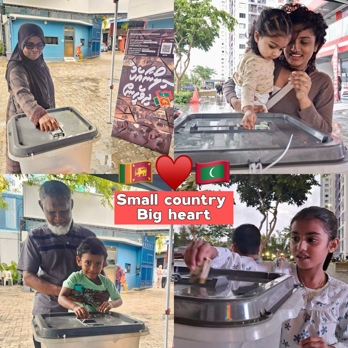 lucasjalyl's tweet image. Small country. Big heart 

🇱🇰❤️🇲🇻 

Maldives’ Telethon for Sri Lanka concludes, Raising over USD 782,000  

222 million Sri Lankan Rupees! 

#CeylonaaEkuDhiveheen