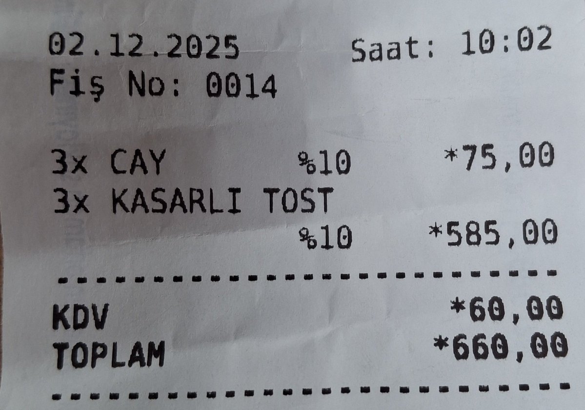inanmutlu1's tweet image. Ankara&apos;da bir üniversite hastanesi kantini:

3 kaşarlı tost 3 çay 660 lira.

Ne denir ki?