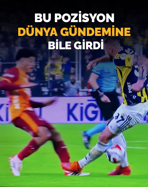 BU POZİSYON DÜNYA GÜNDEMİNE BİLE GİRDİ
Fenerbahçe-Galatasaray maçındaki tartışmalı karar

ntv.com.tr/galeri/sporsko…

Foto: NTV